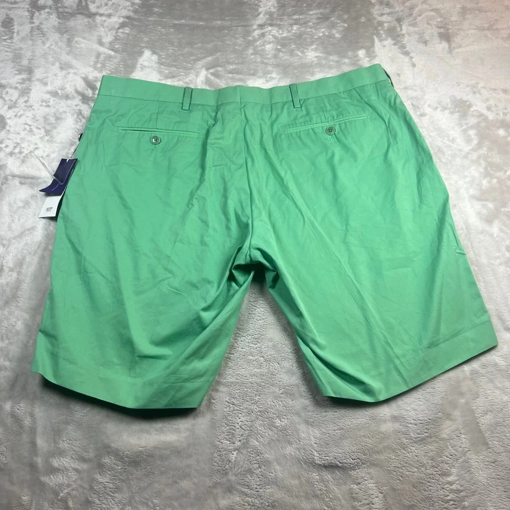 NWT Ralph Lauren Men 38 Mens Shorts Green Purple Label Luxury Cotton